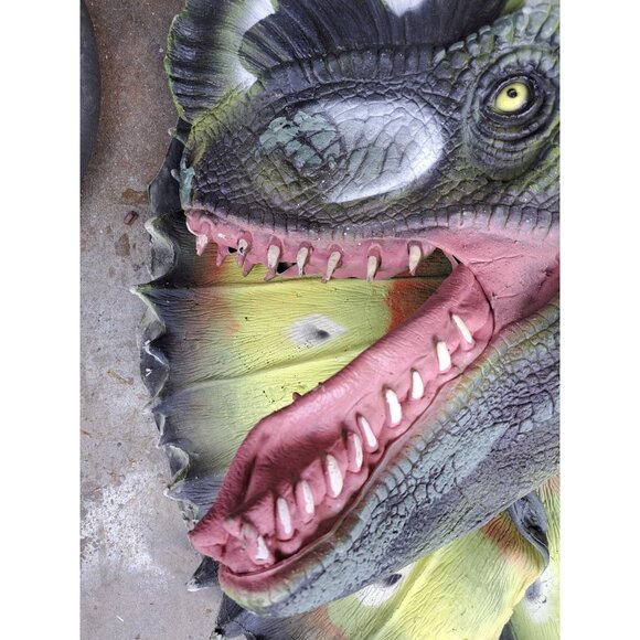 VTG 1991 Jarrasic Park Dilophosaurus Spitter Wearable Mask RARE Dinosaur Collect - Picture 7 of 10